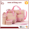 5 PCS Baby Bag Set Water Proof Microfiber Diaper Baby Bag for Mummy